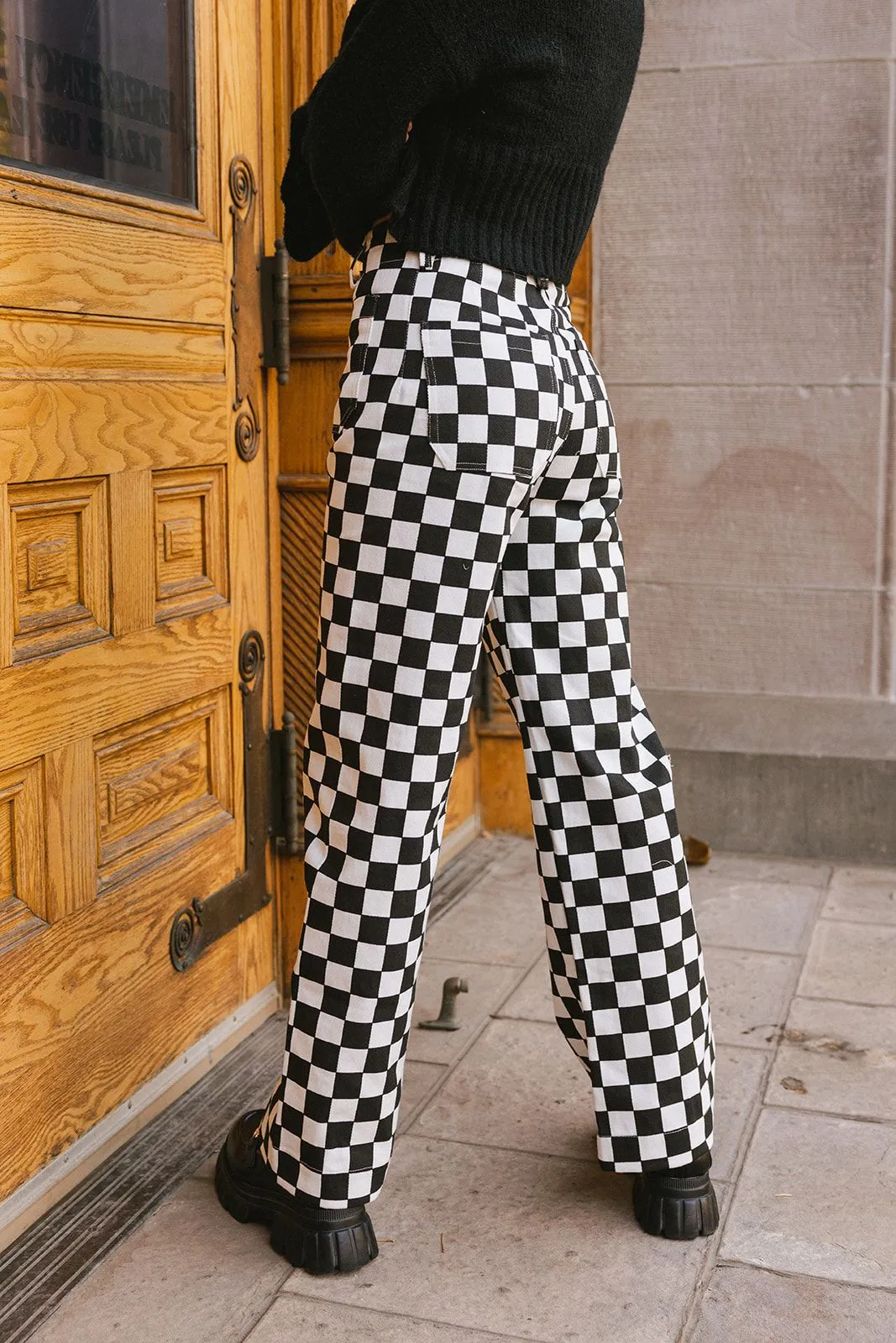 Think Again Checkered Trousers