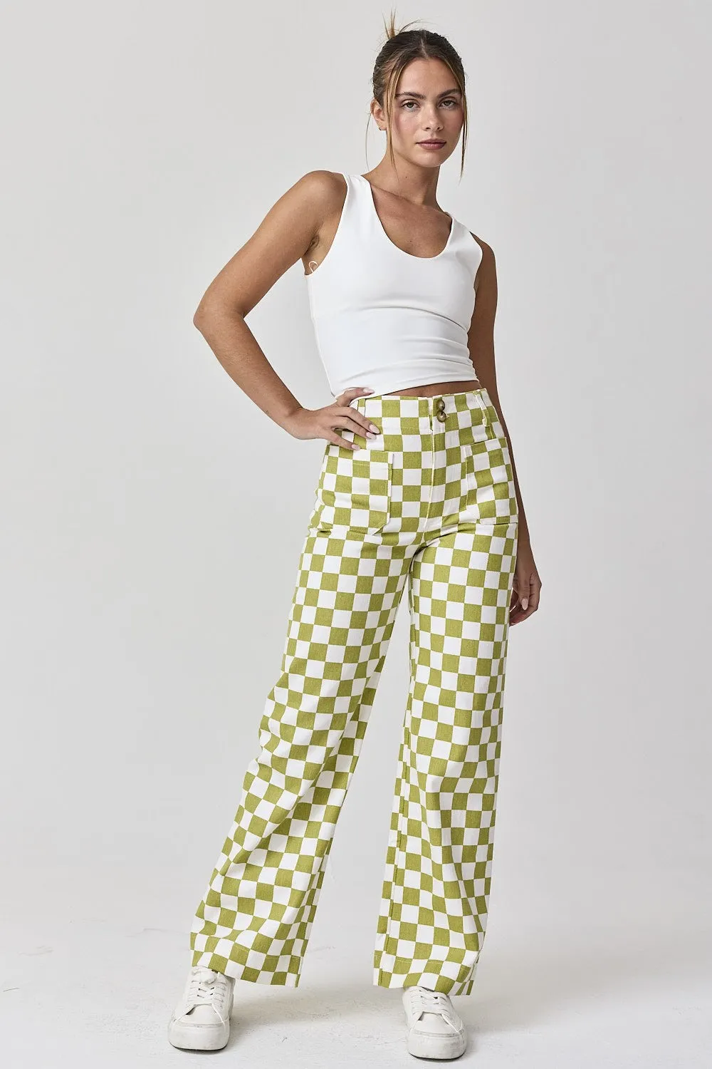 Think Again Checkered Trousers