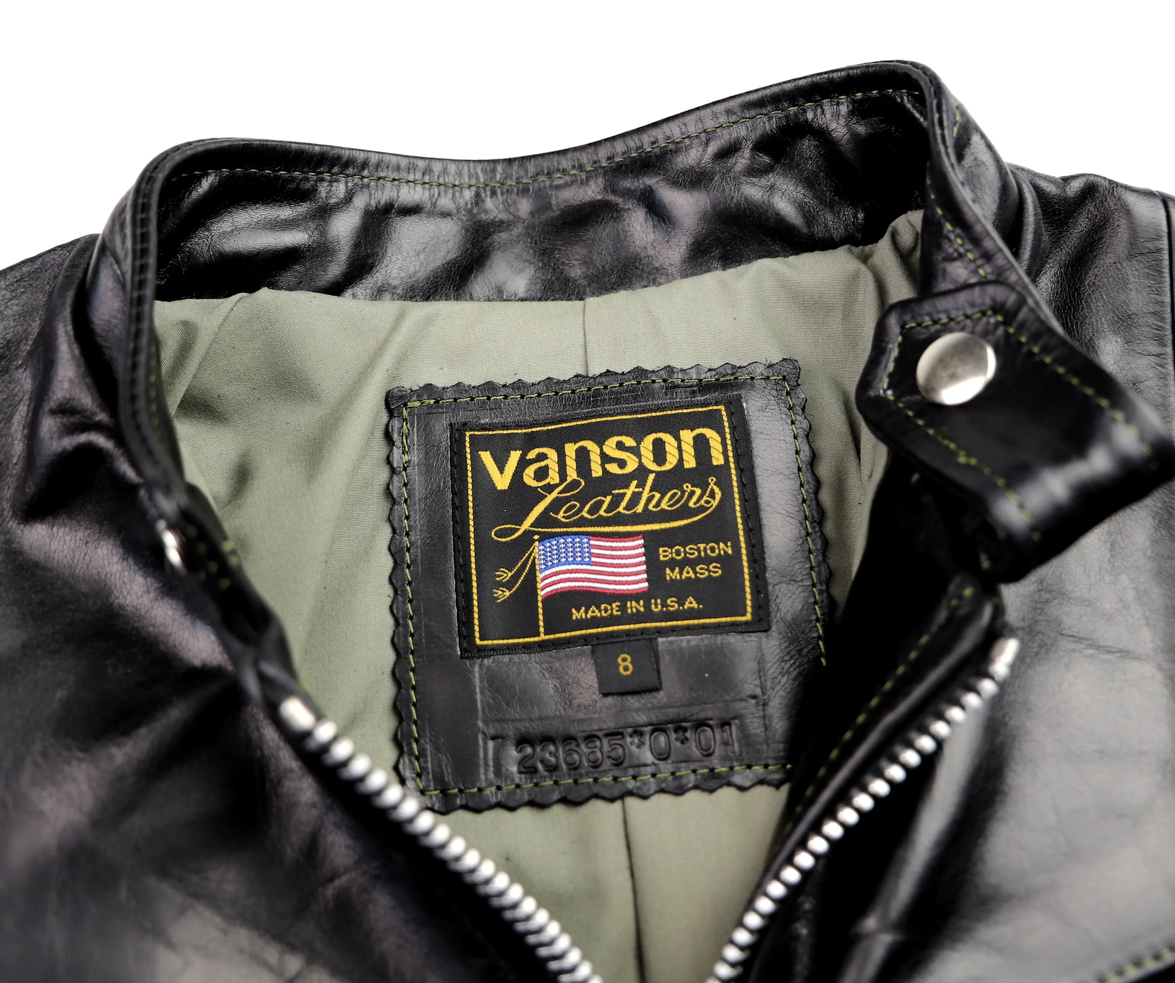 Vanson Villainess, Black Bainbridge, size 8