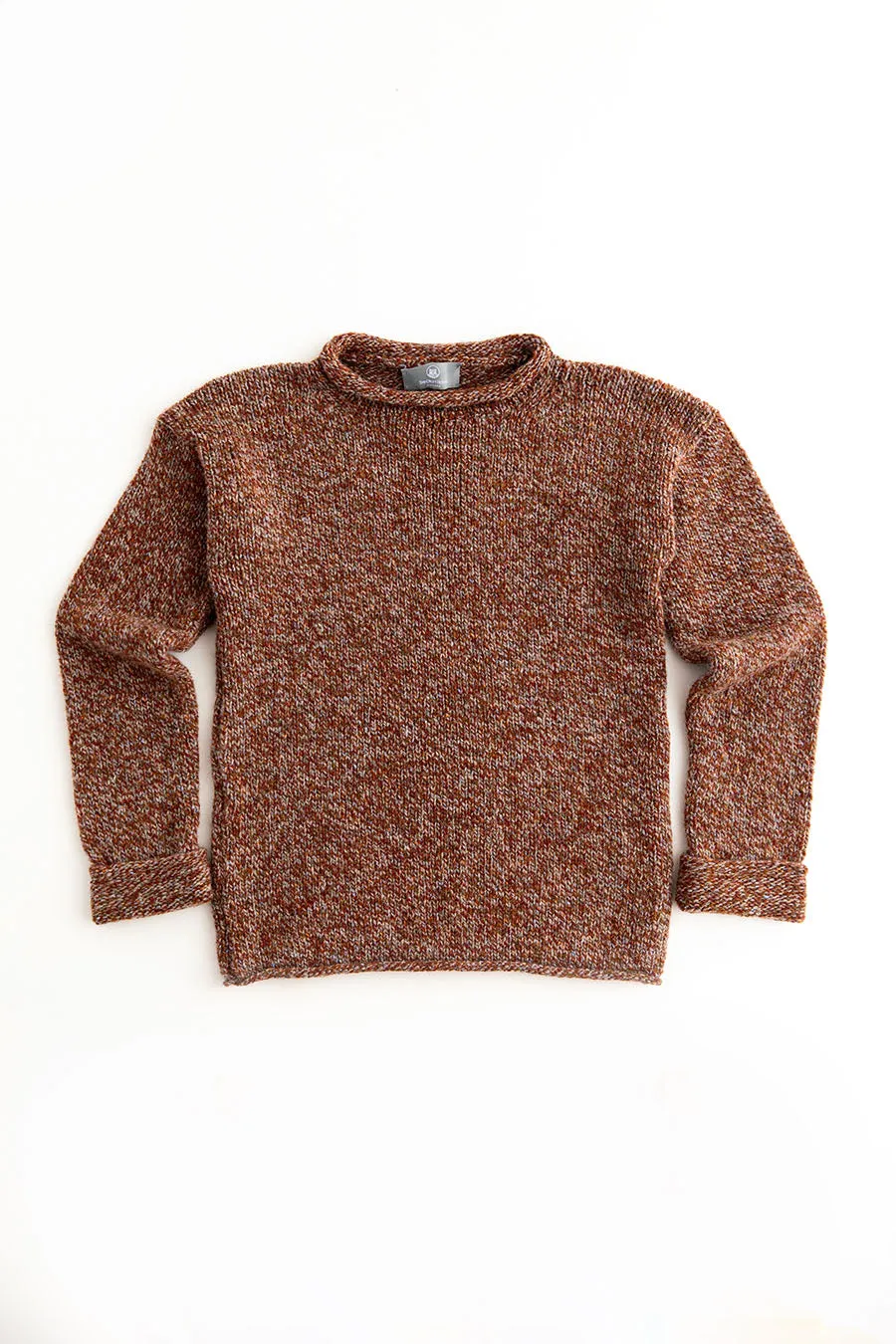 Womens Chunky cuffed jumper - Autumn marl