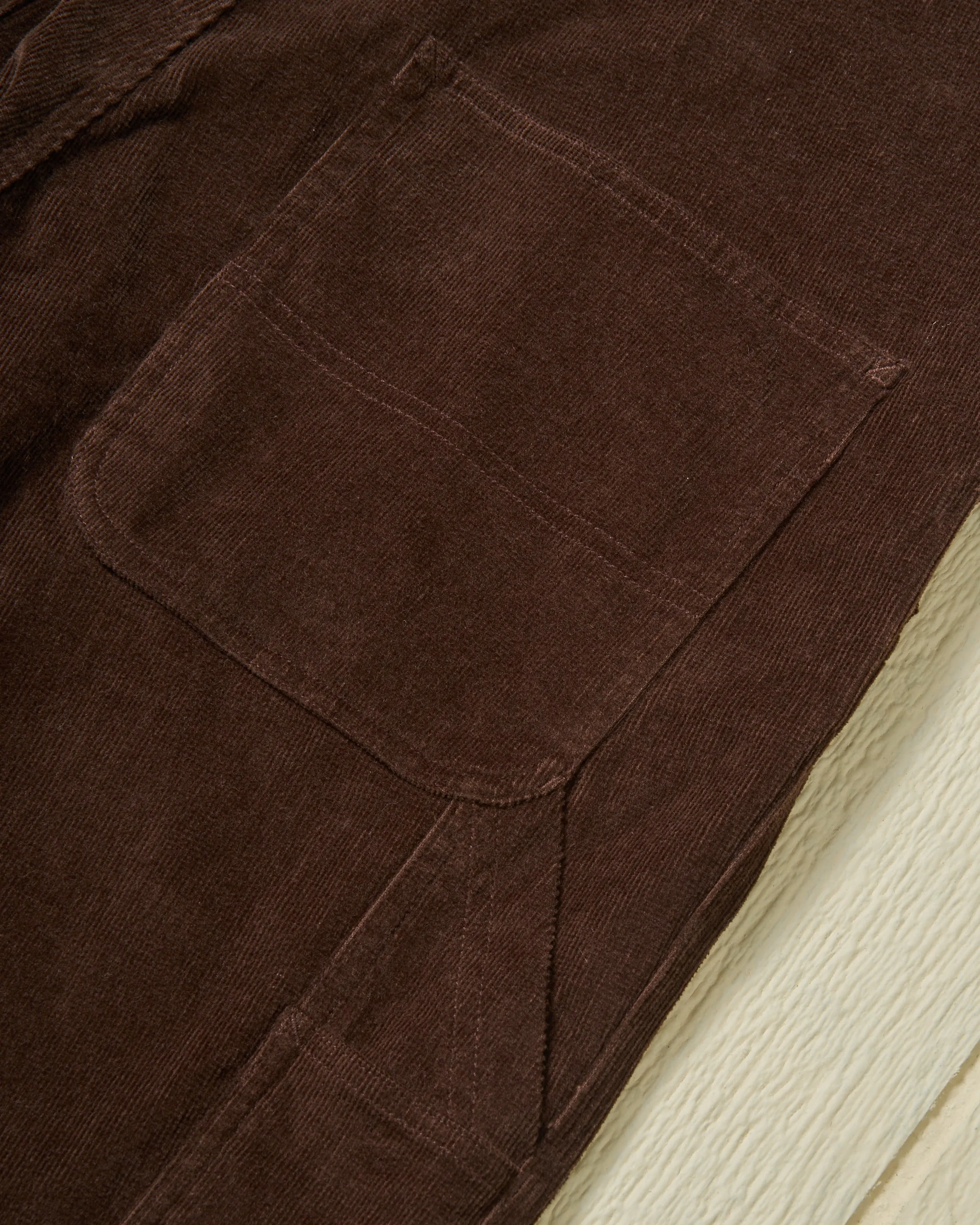 Women's Overalls in Brown Corduroy