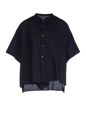 [Y's BORN PRODUCT] THIN COTTON TWILL HALF SLEEVE BOX SHIRT